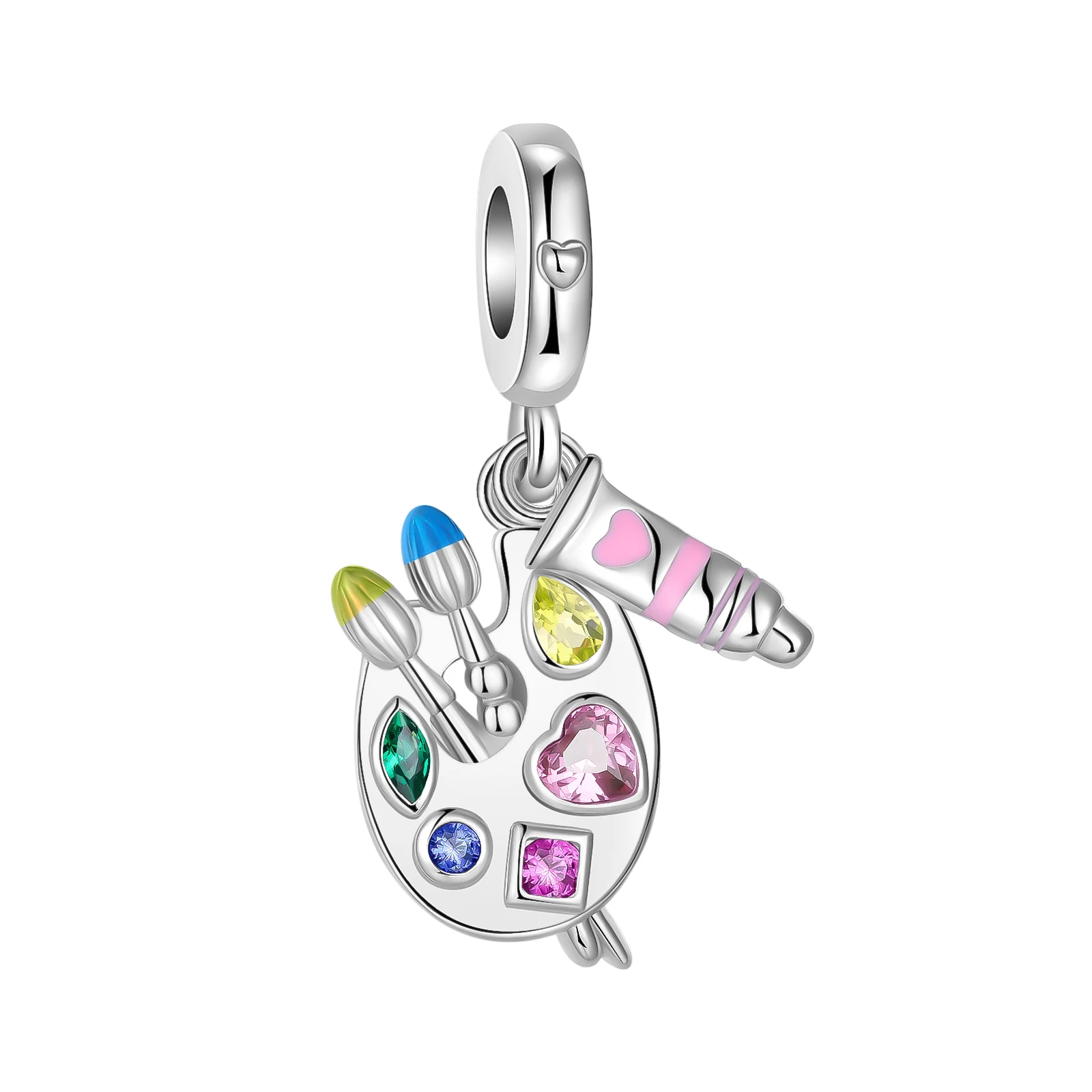 925 sterling silver pink brush pigment boutique pendant fit pandora original bracelet charm beads necklace Diy female jewelry
925 sterling silver pink brush pigment boutique pendant fit pandora original bracelet charm beads necklace Diy female jewelry