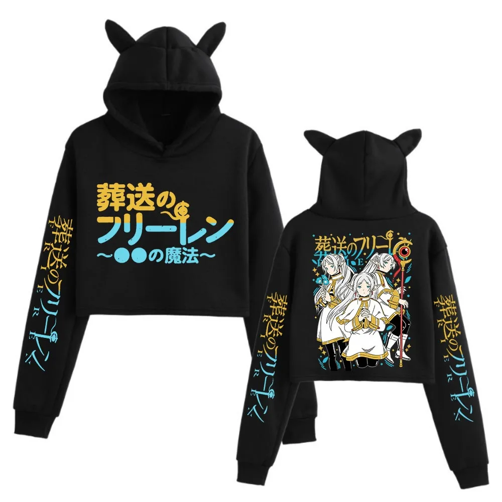 Frieren Popular Japanese Anime Sweatshirt Crop Tops Women Long Sleeve Girls Fashion Hoodie
Frieren Popular Japanese Anime Sweatshirt Crop Tops Women Long Sleeve Girls Fashion Hoodie