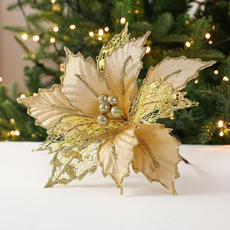 5pcs / 24cm Artificial Maple Leaf Christmas Flower Ornaments Merry Christmas Decorations for Home New Year Gift
5pcs / 24cm Artificial Maple Leaf Christmas Flower Ornaments Merry Christmas Decorations for Home New Year Gift