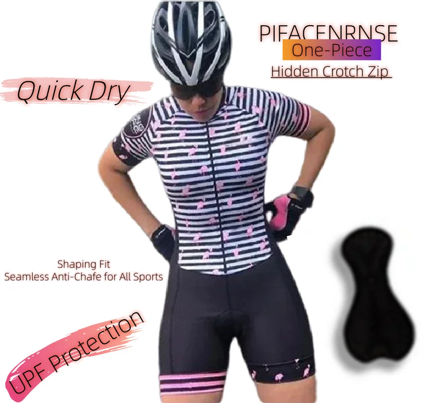 New Cycling Bicycle Jersey Sets, Women's Bike Clothing Summer Anti-UV Riding Skinsuit, Bib Shorts Sleeve TeamTriathlon Jumpsuit
New Cycling Bicycle Jersey Sets, Women's Bike Clothing Summer Anti-UV Riding Skinsuit, Bib Shorts Sleeve TeamTriathlon Jumpsuit