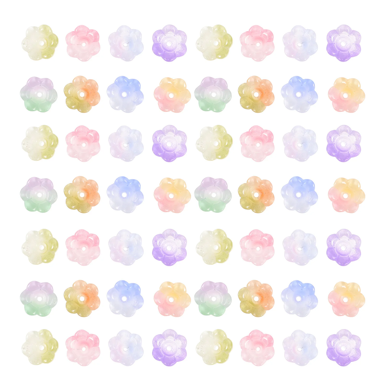100Pcs Glass Flower Beads for Jewelry Making Smooth DIY Beads Bracelet Necklace Charms Craft Accessories Crushed Glass
100Pcs Glass Flower Beads for Jewelry Making Smooth DIY Beads Bracelet Necklace Charms Craft Accessories Crushed Glass