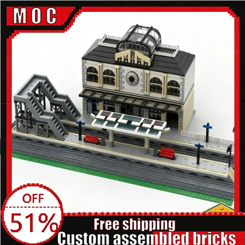 5076 PCS MOC Grand Central Train Station Modular Model City Railway Building Blocks DIY Educational Toy Birthday Christmas Gifts
5076 PCS MOC Grand Central Train Station Modular Model City Railway Building Blocks DIY Educational Toy Birthday Christmas Gifts