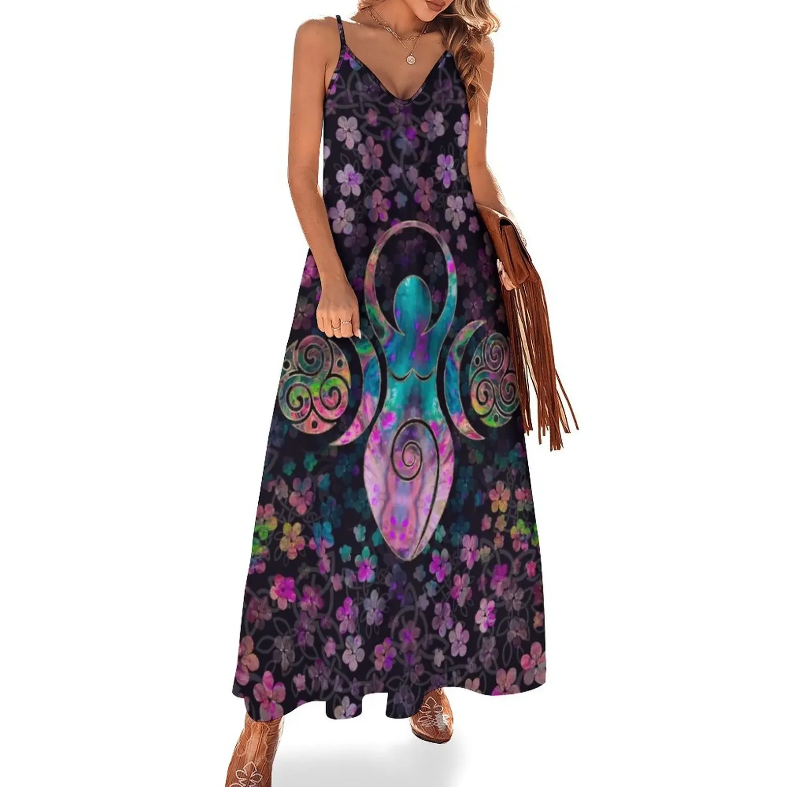 Goddess Triple moon with triskele Sleeveless Dress women clothing 2025 new arrivals evening dress women prom dress 2025
Goddess Triple moon with triskele Sleeveless Dress women clothing 2025 new arrivals evening dress women prom dress 2025