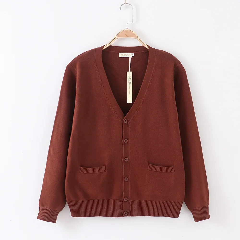 All-match Long Sleeve Solid Color Cardigan Casual Knitted Sweater Coat Fashion Soft Pleated Pocket Jacket Casaco Feminino 29874
All-match Long Sleeve Solid Color Cardigan Casual Knitted Sweater Coat Fashion Soft Pleated Pocket Jacket Casaco Feminino 29874