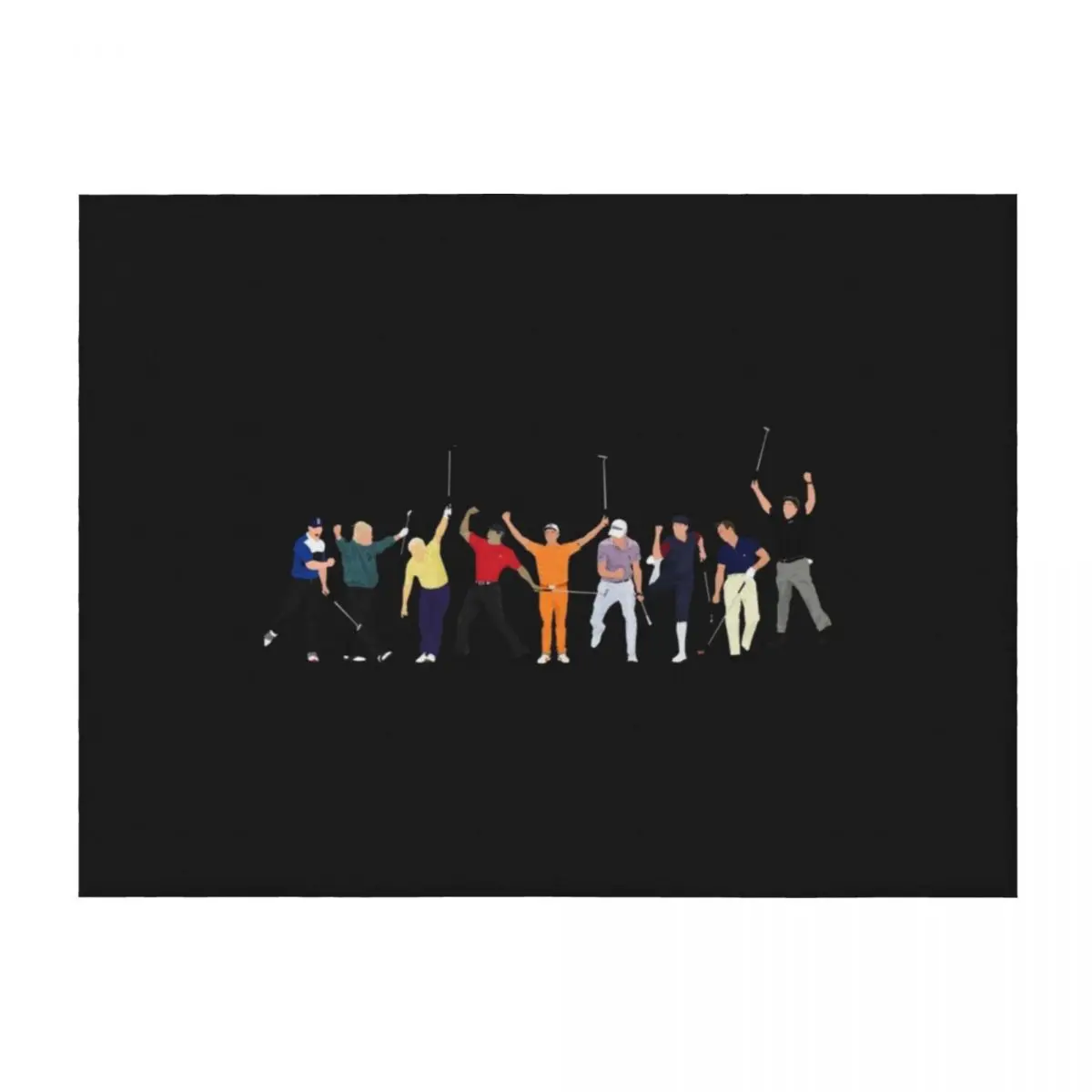 Golf Legends, Brooks Koepka, John Daly Jack Nicklaus, Tiger Woods, Rickie Fowler, Justin Thomas, Pay Throw Blanket
Golf Legends, Brooks Koepka, John Daly Jack Nicklaus, Tiger Woods, Rickie Fowler, Justin Thomas, Pay Throw Blanket