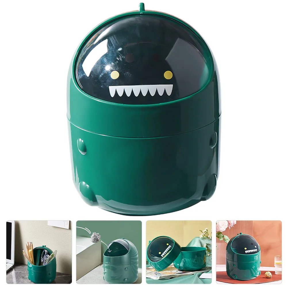 Trash Can Dinosaur Design Household Garbage Bin For Kitchen Bathroom Office Reusable Wear-Resistant Lightweight 
Trash Can Dinosaur Design Household Garbage Bin For Kitchen Bathroom Office Reusable Wear-Resistant Lightweight