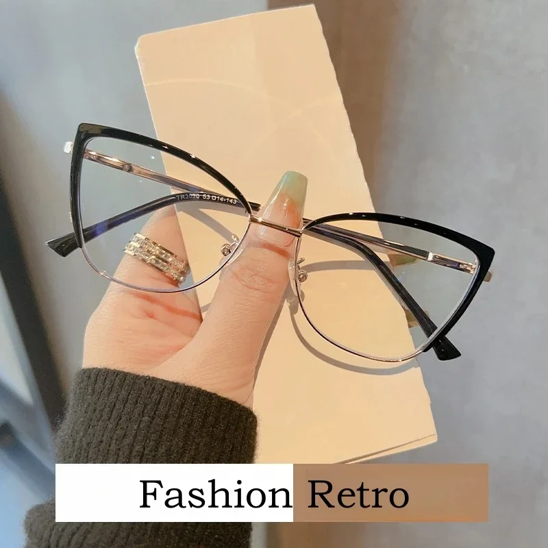 Alloy TR90 Optical Spectacle Frame Retro Myopia Eyewear Hyperopia Prescription Women's Cat Eye Eyeglasses Frame TR30 Custom Lens
Alloy TR90 Optical Spectacle Frame Retro Myopia Eyewear Hyperopia Prescription Women's Cat Eye Eyeglasses Frame TR30 Custom Lens
