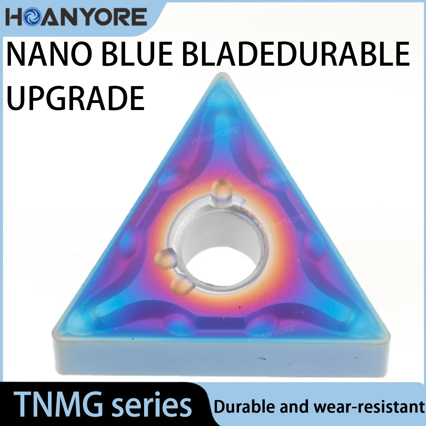Nano blue high hardness TNMG series blade grain quenched steel special hard stainless steel cast iron cutting head
Nano blue high hardness TNMG series blade grain quenched steel special hard stainless steel cast iron cutting head