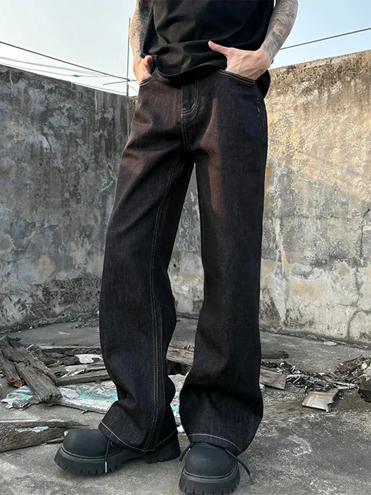 Vintage Sle Men's Straight Leg Jeans mid Waist Zipper Closure Casual Comfortable Blue Bla Ombre Earl Cowhide Leather
Vintage Sle Men's Straight Leg Jeans mid Waist Zipper Closure Casual Comfortable Blue Bla Ombre Earl Cowhide Leather