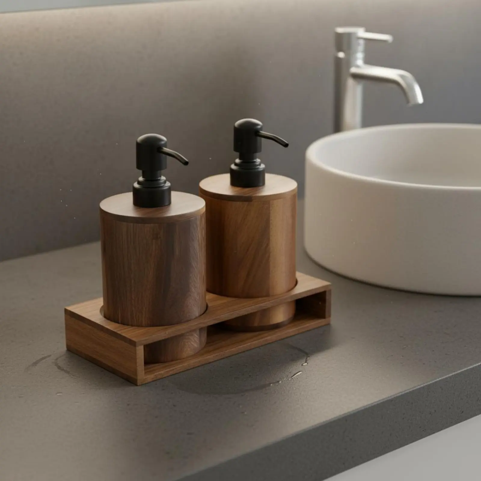Walnut Wood Dispenser Luxury Design Lotion Pump Bottle Wooden Soap Dispenser Refillable Shampoo Bottle for Hotel, Kitchen
Walnut Wood Dispenser Luxury Design Lotion Pump Bottle Wooden Soap Dispenser Refillable Shampoo Bottle for Hotel, Kitchen