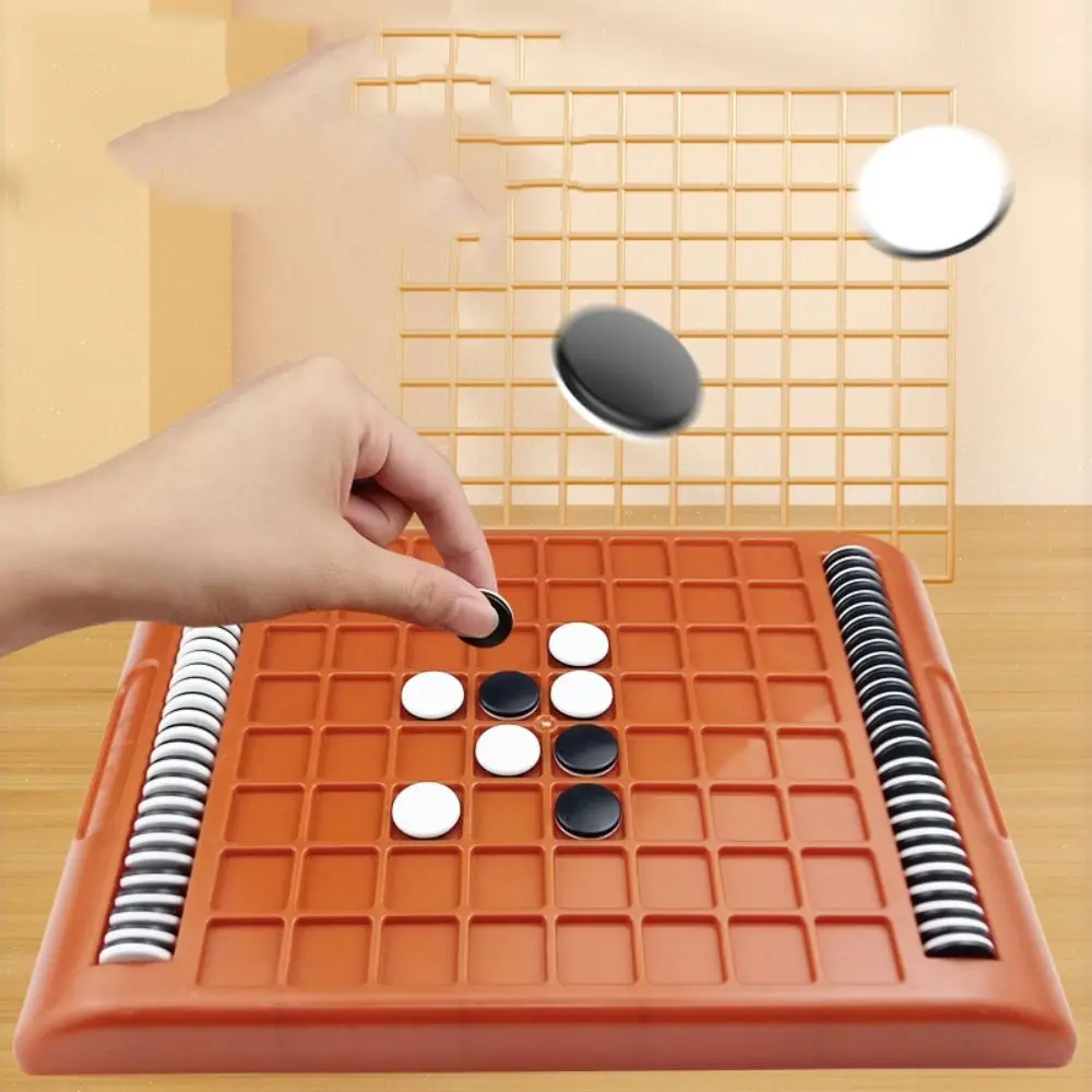 Настольная игра: черно-белая шахматная доска с функцией переворота, интерактивная игра для родителей и детей, развивающая игра Монтессори, веселая игра с переворачиванием.
Настольная игра: черно-белая шахматная доска с функцией переворота, интерактивная игра для родителей и детей, развивающая игра Монтессори, веселая игра с переворачиванием.