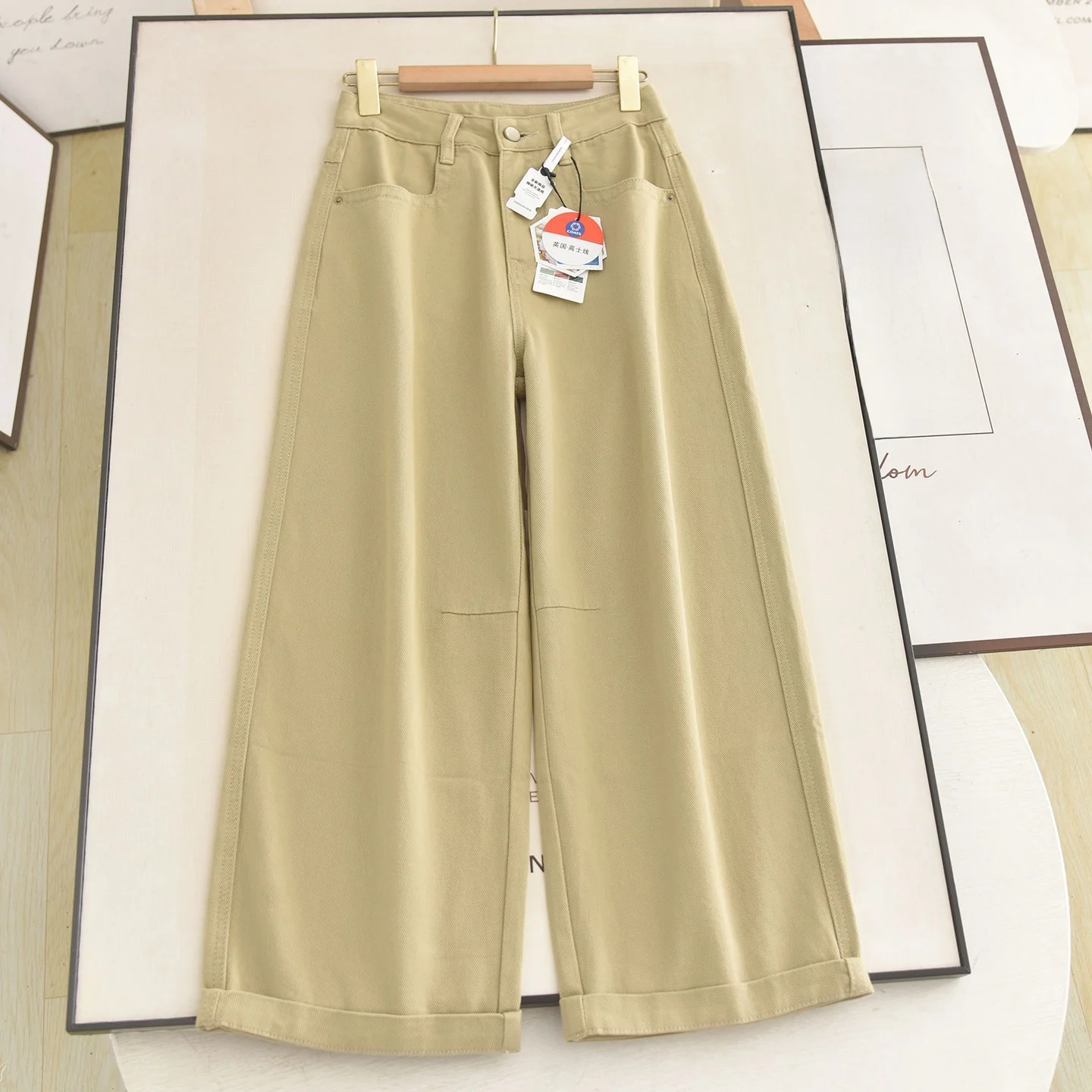 Elegant High Waist Straight Leg Thin Denim Pants Khaki Wide Leg Jeans Casual Versatile Slimming High Quality Ladies Summer Jeans
Elegant High Waist Straight Leg Thin Denim Pants Khaki Wide Leg Jeans Casual Versatile Slimming High Quality Ladies Summer Jeans