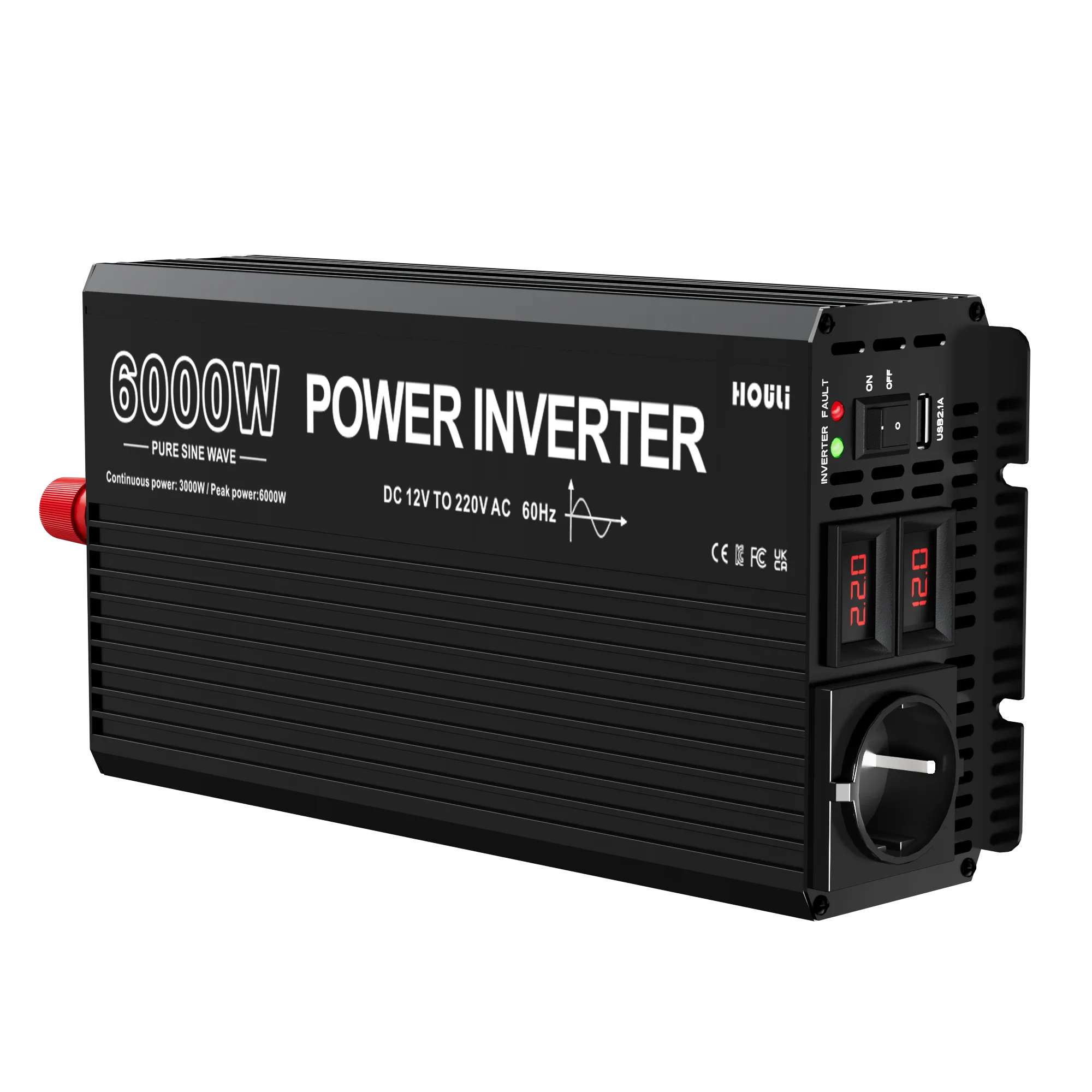 Inversor off Grid Solar Power Pure Sine Wave Inverter 5000w 24v Invertor 12v to 220v 6000w 4000w 3000w 2000w Eu un
Inversor off Grid Solar Power Pure Sine Wave Inverter 5000w 24v Invertor 12v to 220v 6000w 4000w 3000w 2000w Eu un