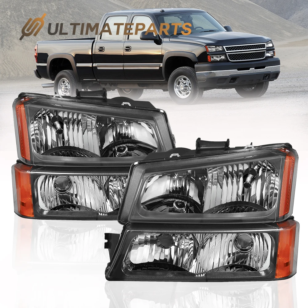 Пара черных фар с бамперными фонарями для CHEVY SILVERADO AVALANCHE 1500 2500 3500 2003-2006 годов
Пара черных фар с бамперными фонарями для CHEVY SILVERADO AVALANCHE 1500 2500 3500 2003-2006 годов