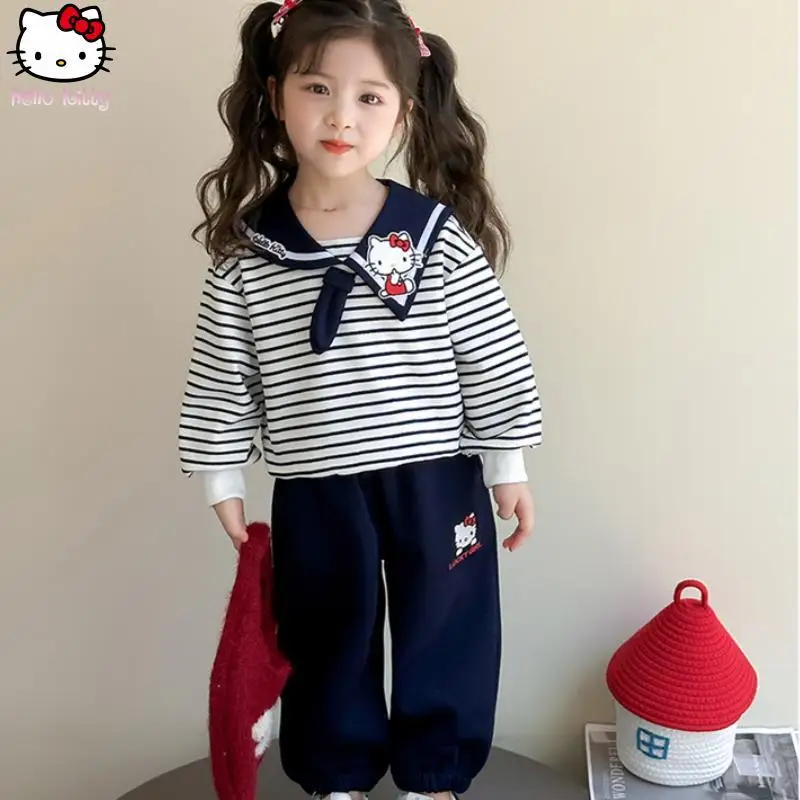 Kawaii Girls Hello Kitty Navy Neck Long Sleeve T Shirt Suit Cartoon Spring Autumn Anime New Style Girl Sanrio College Style Base
Kawaii Girls Hello Kitty Navy Neck Long Sleeve T Shirt Suit Cartoon Spring Autumn Anime New Style Girl Sanrio College Style Base
