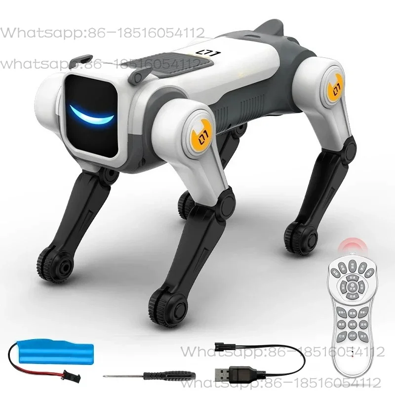 RC Mechanical Dog Intelligent AI RC Robot Dog Voice Command Programmable Singing Dancing Electronic Stunt Bionic Smart Robot Dog