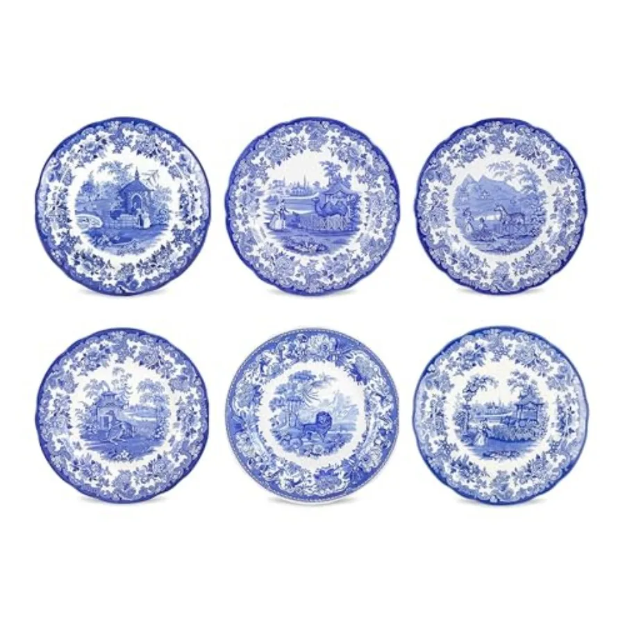Blue Room Plates, Set of 6 Assorted Motifs
Blue Room Plates, Set of 6 Assorted Motifs