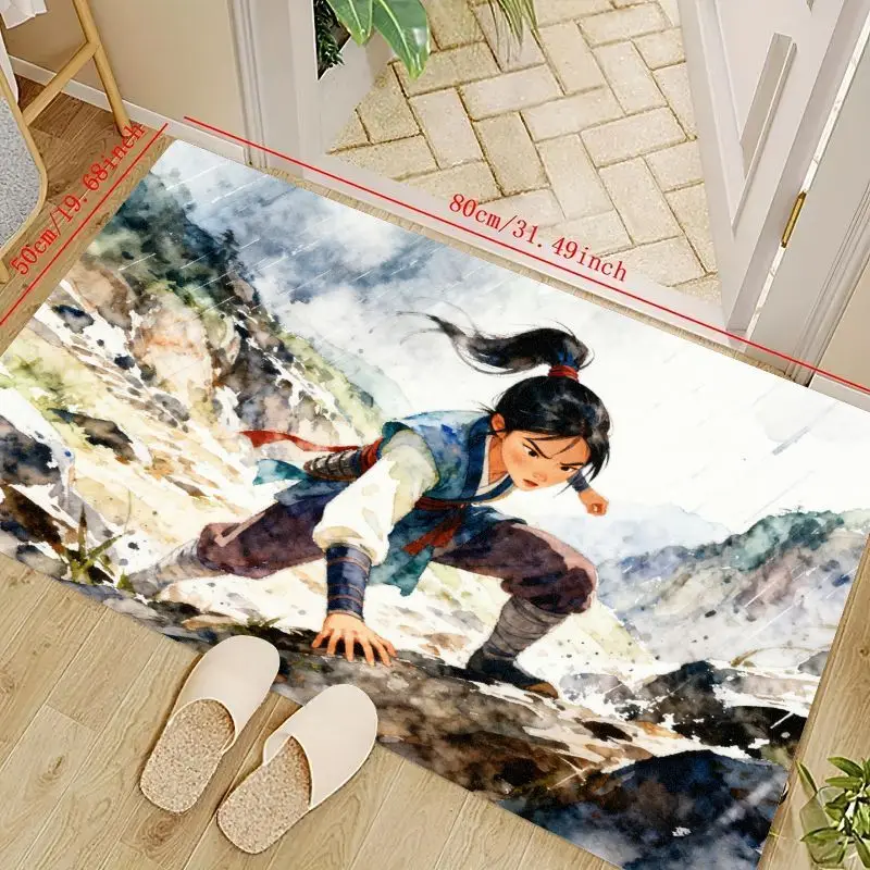 1PC Vintage Chinese Warrior Character Floor Mat for Home Decor, Soft and Durable Area Rug for Living Room, Bedroom, or Entryway,
1PC Vintage Chinese Warrior Character Floor Mat for Home Decor, Soft and Durable Area Rug for Living Room, Bedroom, or Entryway,