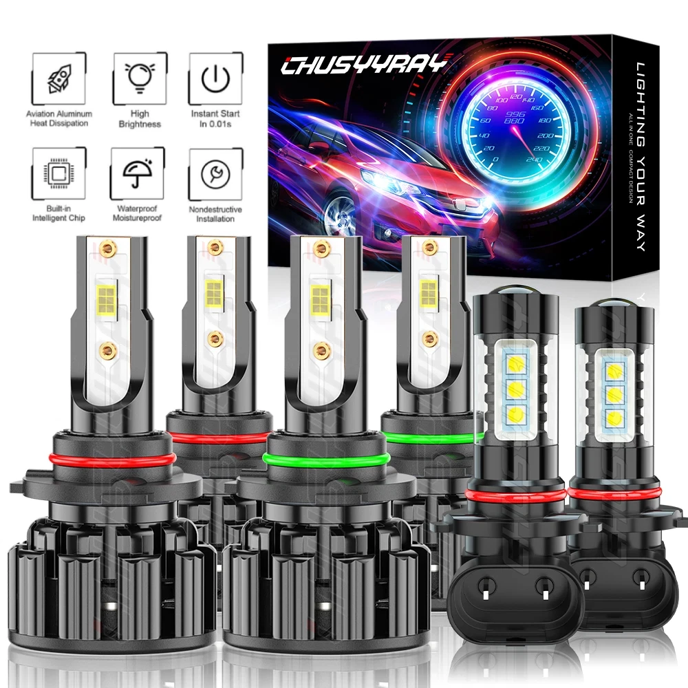 6x Canbus 9005 9006 9145 HB3 HB4 H10 LED Headlight High/Low Bulbs Kit 9-32V 6000K 100000LM 500% Super Bright White 1:1 Same Size
6x Canbus 9005 9006 9145 HB3 HB4 H10 LED Headlight High/Low Bulbs Kit 9-32V 6000K 100000LM 500% Super Bright White 1:1 Same Size