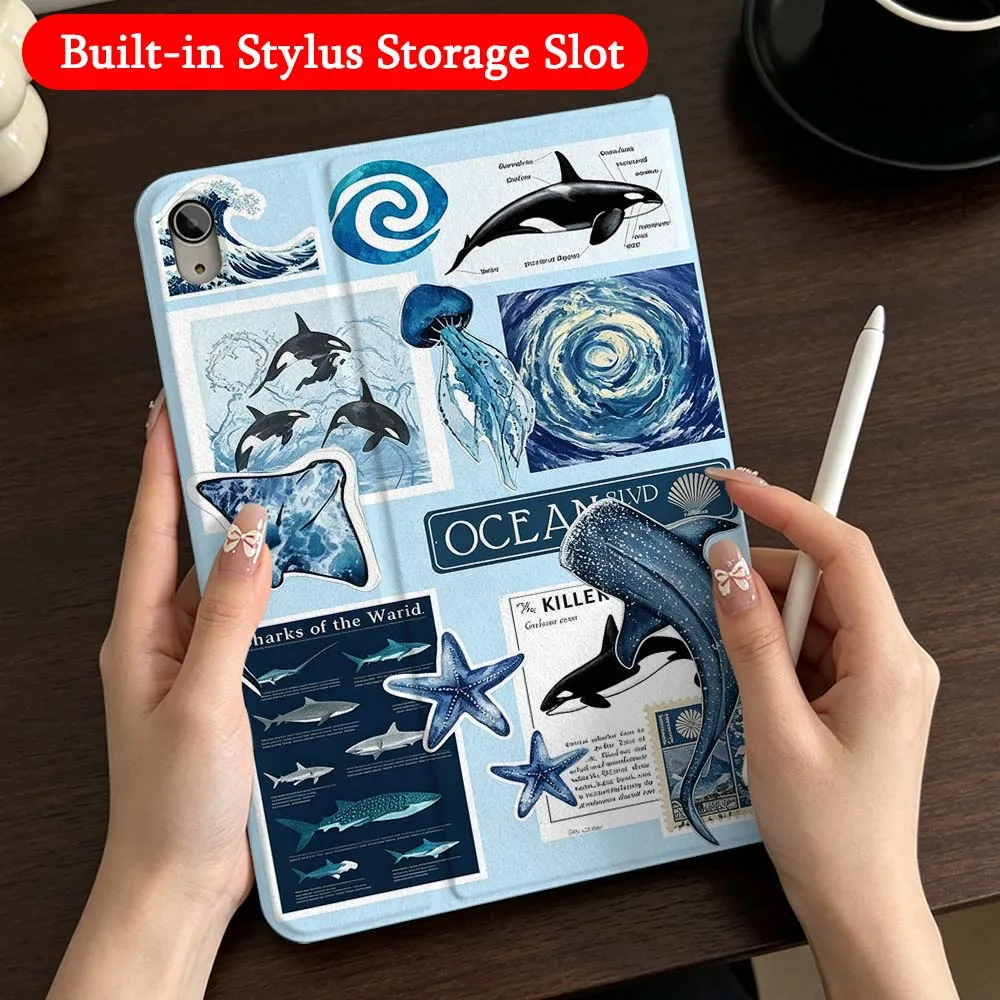 Cartoon Marine Organisms Case For iPad Mini Pro Air 5 6 7 8 9 11 9.7 7.9 10.9 13 12.9 inch Folding Automatic Sleep/Make Tablet
Cartoon Marine Organisms Case For iPad Mini Pro Air 5 6 7 8 9 11 9.7 7.9 10.9 13 12.9 inch Folding Automatic Sleep/Make Tablet