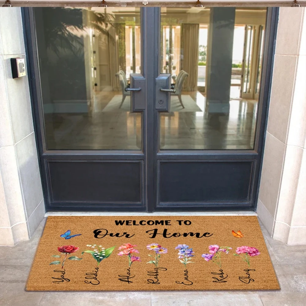 Fresh Floral Mat Custom Carpet Nature Flower Print Anti Dirty Kids Room Gentle Bloom Decor Housewarming Gift
Fresh Floral Mat Custom Carpet Nature Flower Print Anti Dirty Kids Room Gentle Bloom Decor Housewarming Gift
