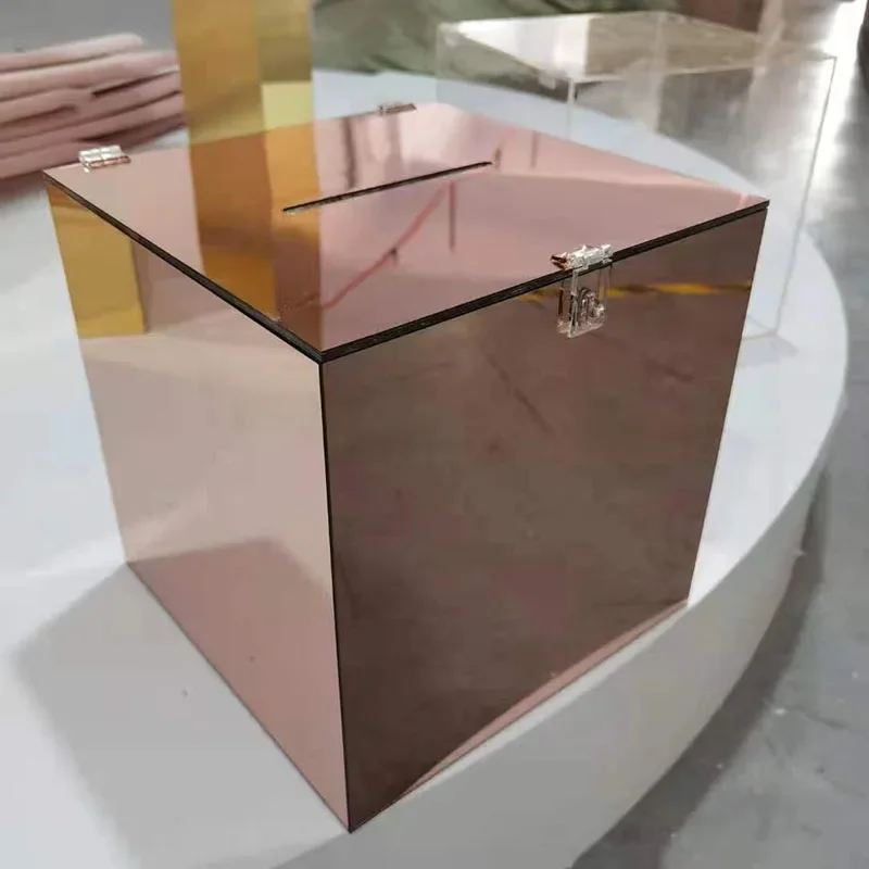 Modern Wedding Card Box Acrylic Innovation Card Box For Wedding Anniversary In 5 Colors Available
Modern Wedding Card Box Acrylic Innovation Card Box For Wedding Anniversary In 5 Colors Available