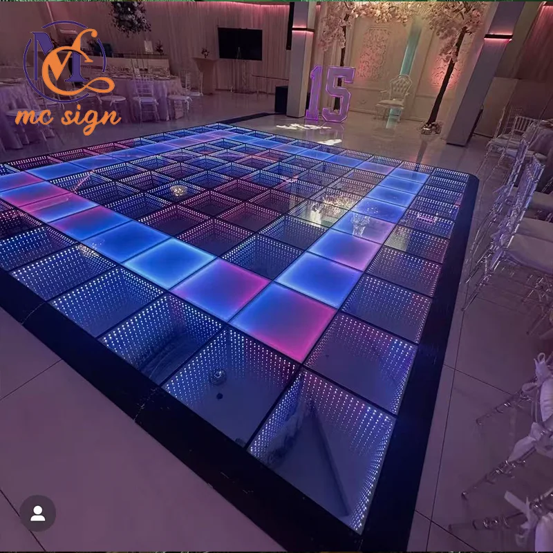 New Style Custom IP67 Waterproof Abyss Magnetic Infinity Mirror RGB LED Dance Floor for Wedding Party Disco Stage Light 50cm
New Style Custom IP67 Waterproof Abyss Magnetic Infinity Mirror RGB LED Dance Floor for Wedding Party Disco Stage Light 50cm