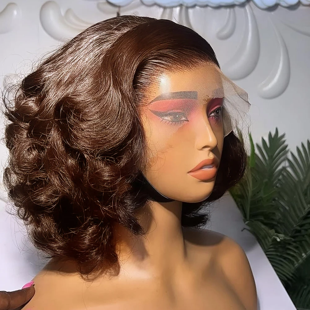 Короткий парик Боб Шоколадно-коричневый 13x4 HD Парик фронта шнурка Свободные парики с глубокими волнами Боб 100% человеческие волосы Парики шнурка 250% Плотность Предварительно выщипанные
Короткий парик Боб Шоколадно-коричневый 13x4 HD Парик фронта шнурка Свободные парики с глубокими волнами Боб 100% человеческие волосы Парики шнурка 250% Плотность Предварительно выщипанные