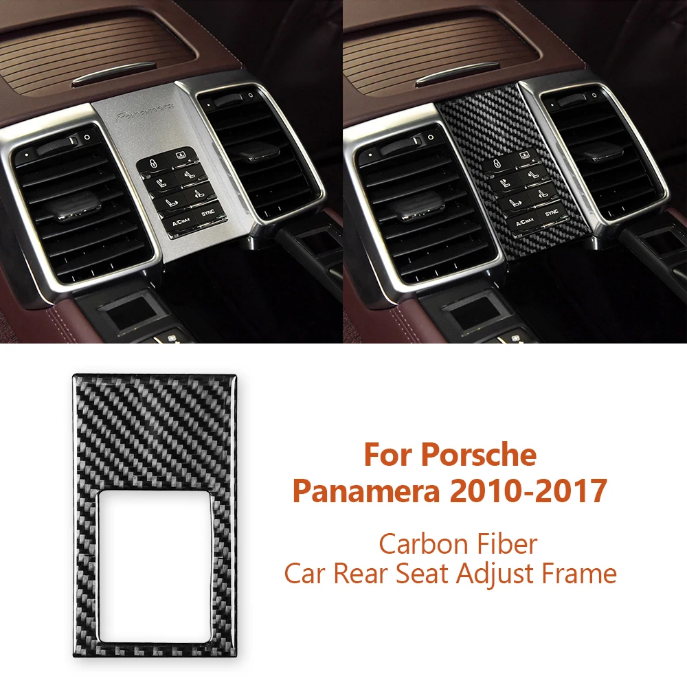 For Porsche Panamera 2010-2017 Carbon Fiber Car Rear Seat Adjustment Button Panel Decorative Sticker Auto Interior Accessories
For Porsche Panamera 2010-2017 Carbon Fiber Car Rear Seat Adjustment Button Panel Decorative Sticker Auto Interior Accessories
