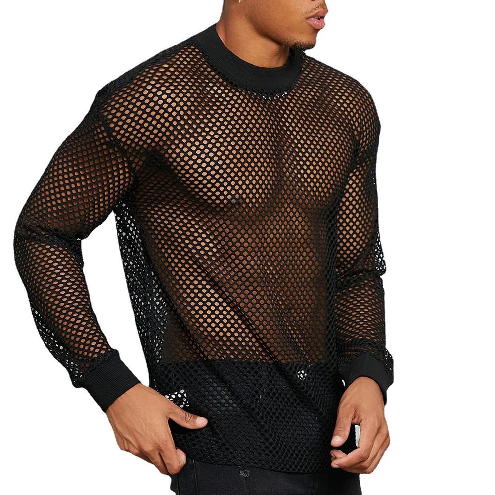 Breathable Fitness Shirt Hollow-Out T-Shirt Nightclub Fashion Breathable Mesh T-shirt For Men Four Seasons Suitable
Breathable Fitness Shirt Hollow-Out T-Shirt Nightclub Fashion Breathable Mesh T-shirt For Men Four Seasons Suitable