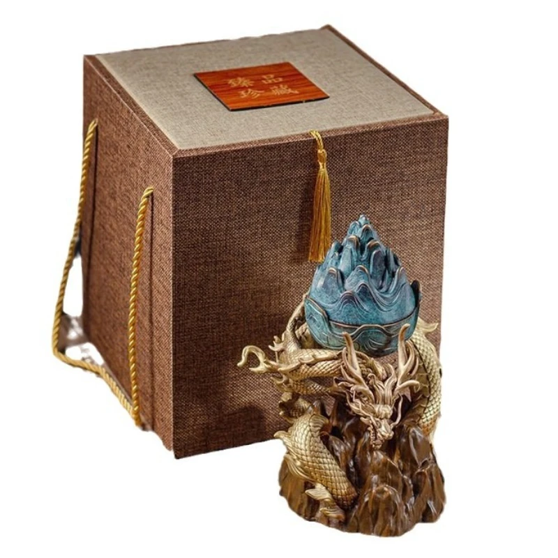 Yulong Boshan all-copper incense burner, household, indoor tower, burner, Chinese living room burner
Yulong Boshan all-copper incense burner, household, indoor tower, burner, Chinese living room burner