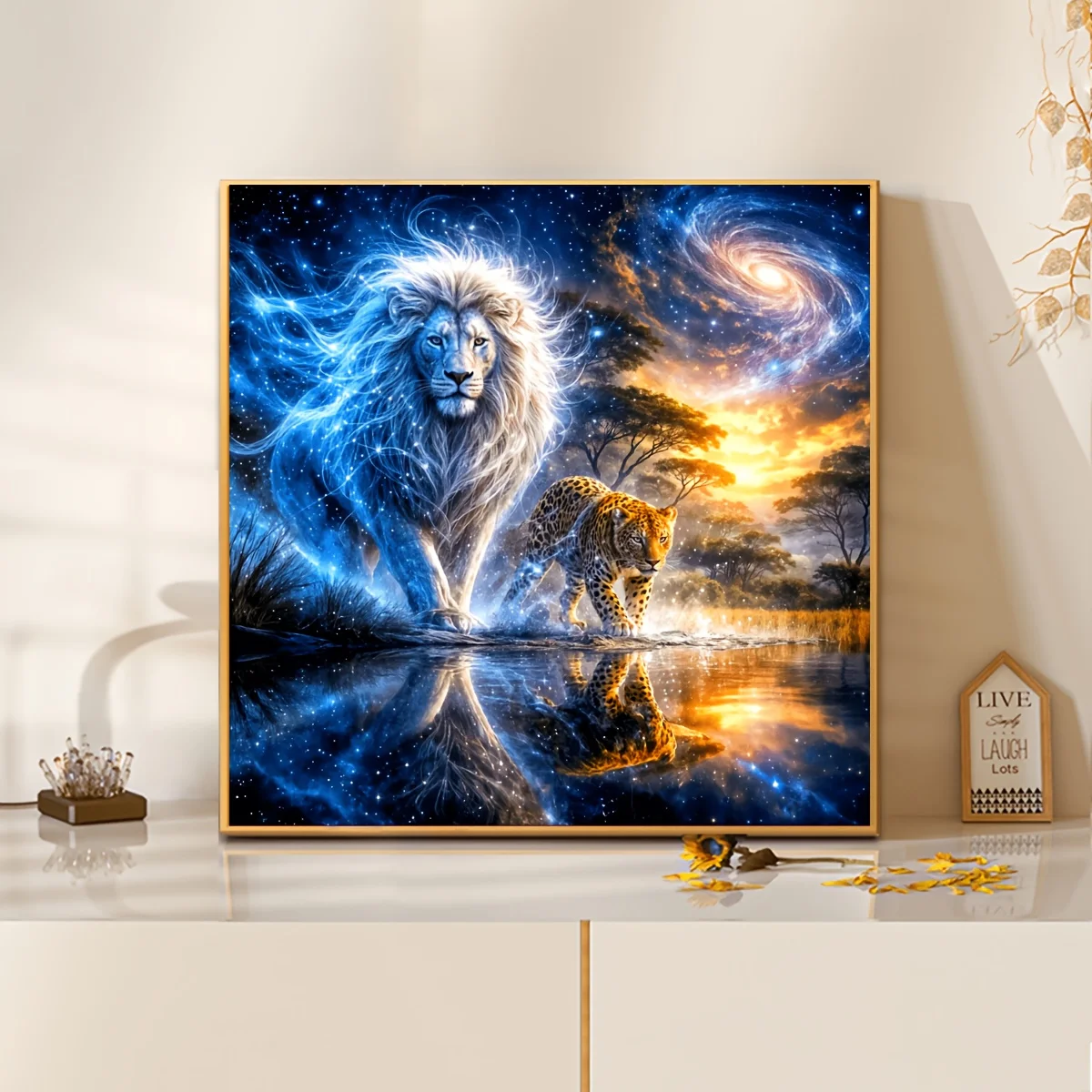 Lion and Leopard Fantasy Starry Sky Jigsaw Puzzle 500/1024 PCS Holiday Stress Relieving Fun Games Home Decor Holiday Gifts
Lion and Leopard Fantasy Starry Sky Jigsaw Puzzle 500/1024 PCS Holiday Stress Relieving Fun Games Home Decor Holiday Gifts