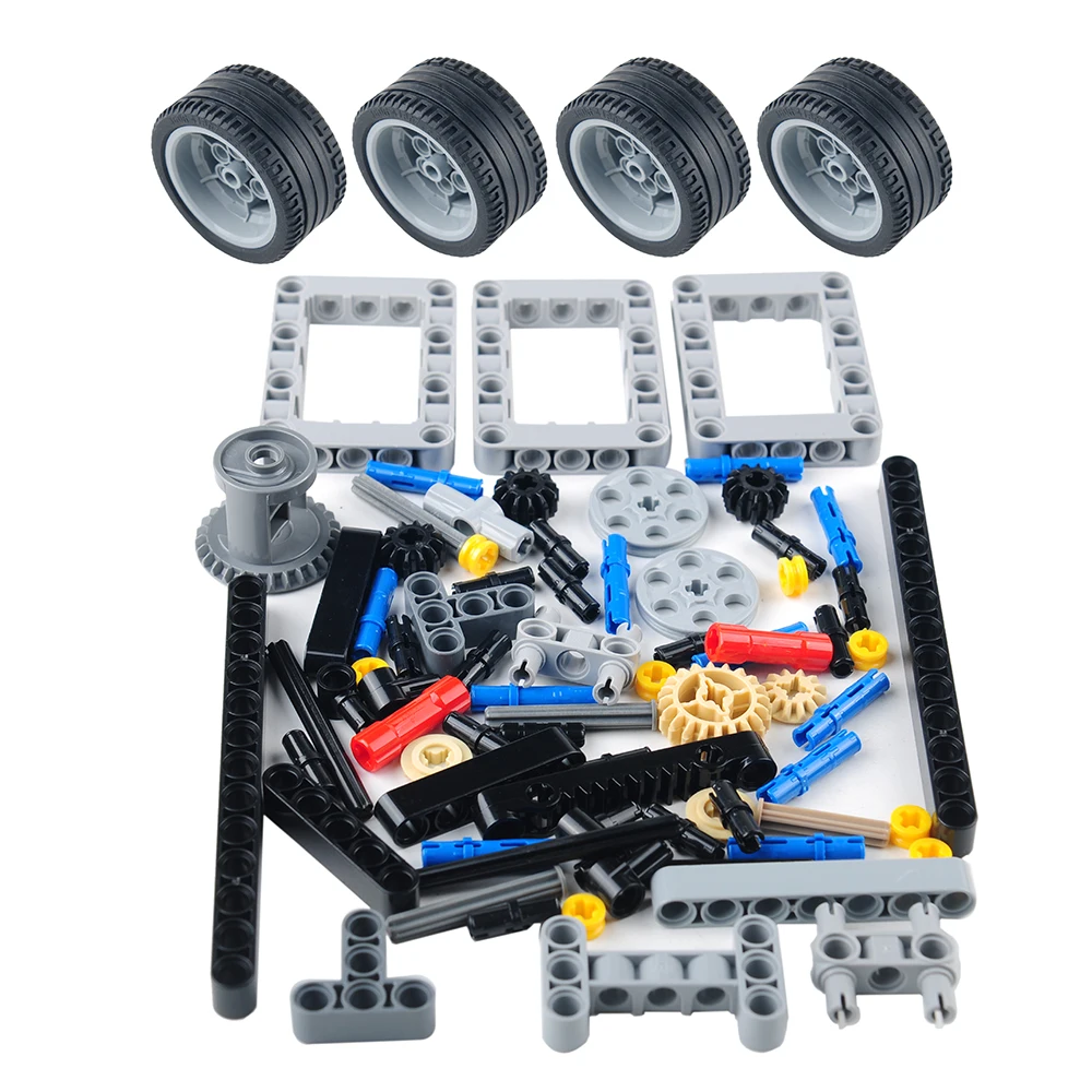 MOC Basic Car Chassis for Sports Car Modification Support Redesign Motors Shock Absorbing Steering Suspension Building Blocks
MOC Basic Car Chassis for Sports Car Modification Support Redesign Motors Shock Absorbing Steering Suspension Building Blocks