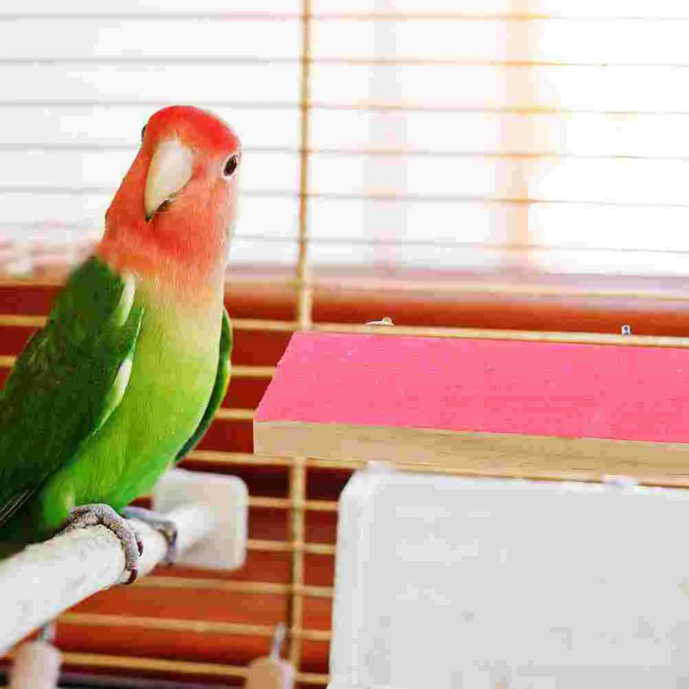 Bird Cages Pet Rest Station Wooden Chewing Toy Cockatiel Striped Bass Training Platform Pink Parrot Supply
Bird Cages Pet Rest Station Wooden Chewing Toy Cockatiel Striped Bass Training Platform Pink Parrot Supply