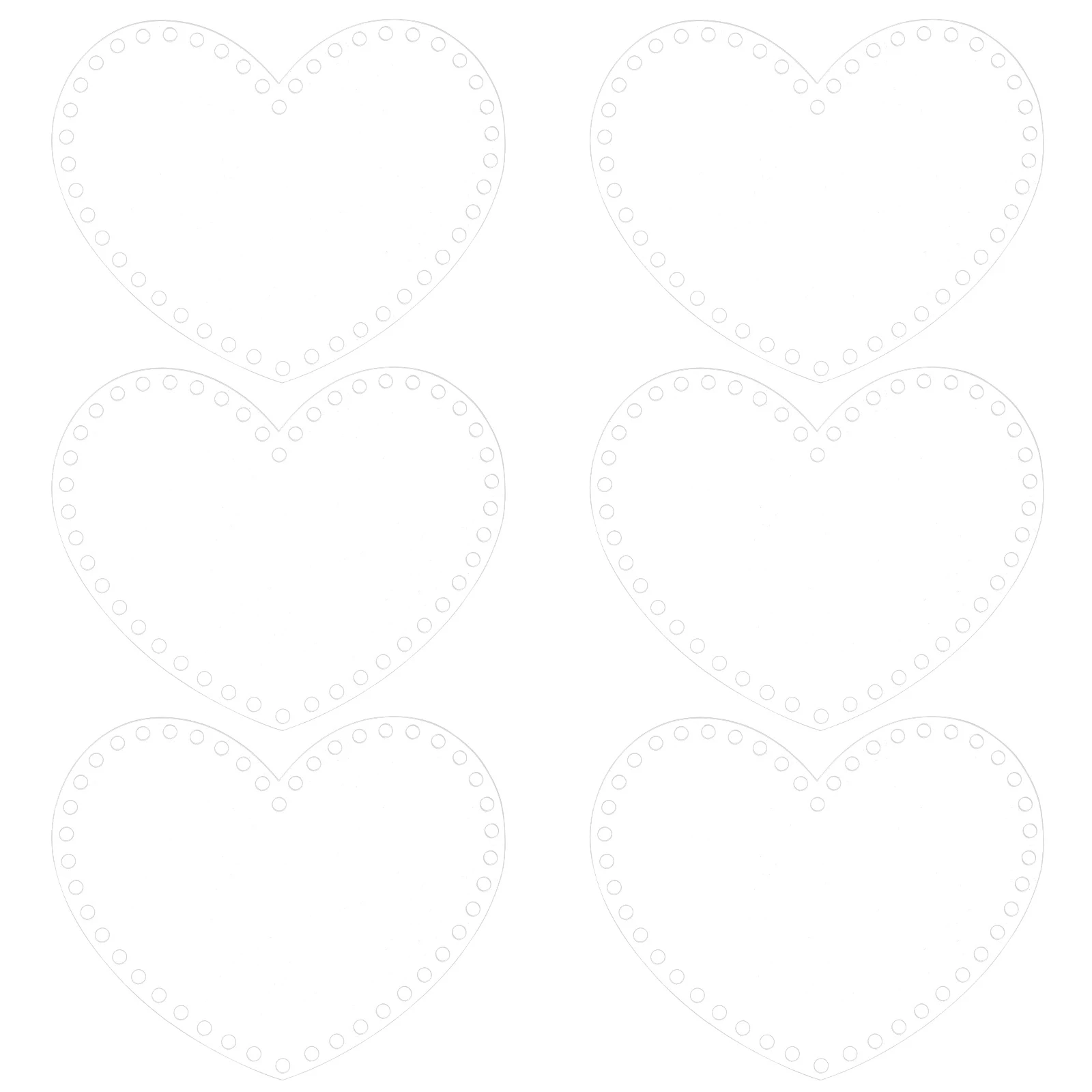 6Pcs DIY Bag Material Clear Acrylic Heart Shape Handwoven Board Handmade Bag Tools Knitting Crochet Accessories
6Pcs DIY Bag Material Clear Acrylic Heart Shape Handwoven Board Handmade Bag Tools Knitting Crochet Accessories