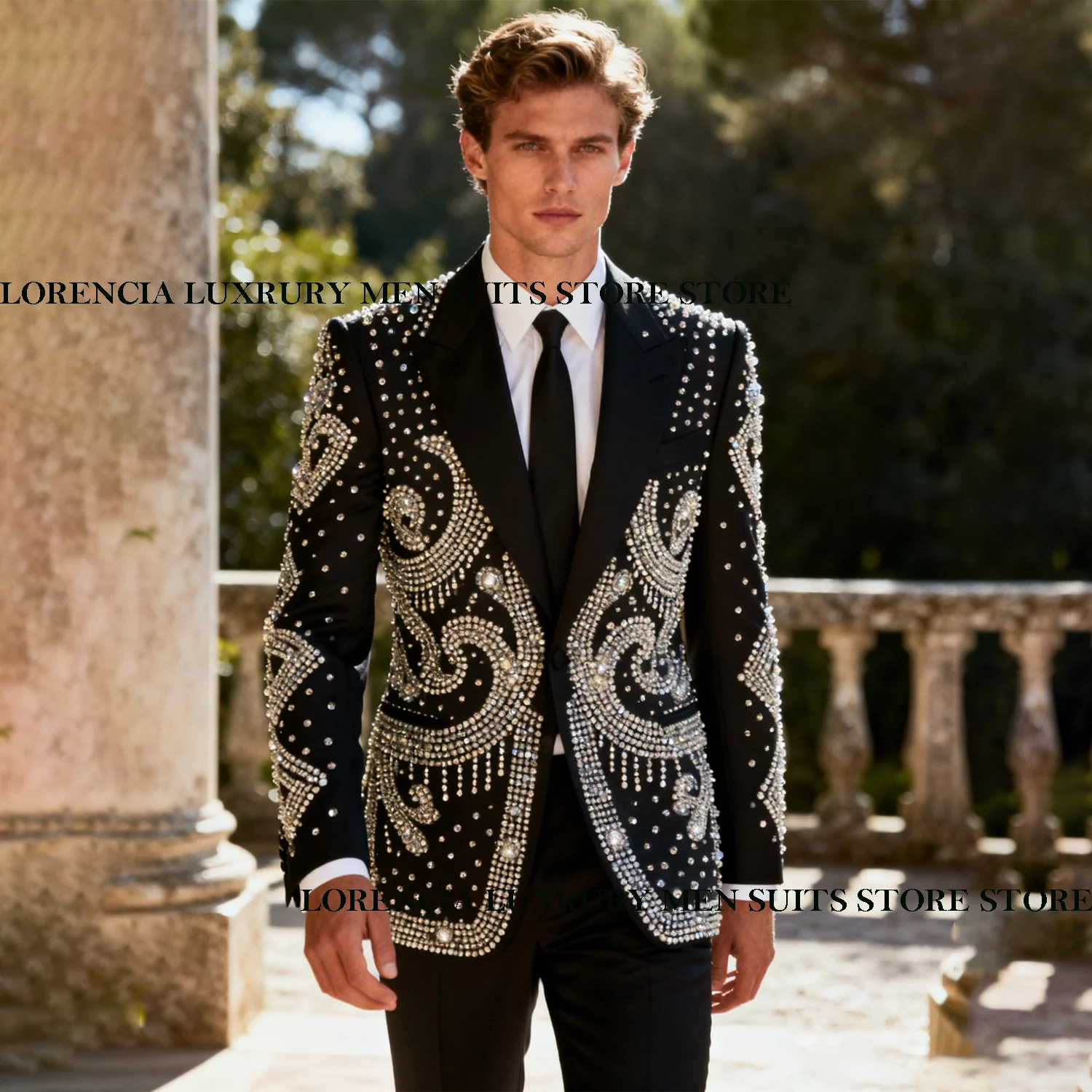 Элегантный мужской костюм с драгоценными камнями и бриллиантами, индивидуальные свадебные смокинги, комплекты из 2 предметов, мужские пиджаки для жениха, приталенные однобортные Ropa hombre
Элегантный мужской костюм с драгоценными камнями и бриллиантами, индивидуальные свадебные смокинги, комплекты из 2 предметов, мужские пиджаки для жениха, приталенные однобортные Ropa hombre