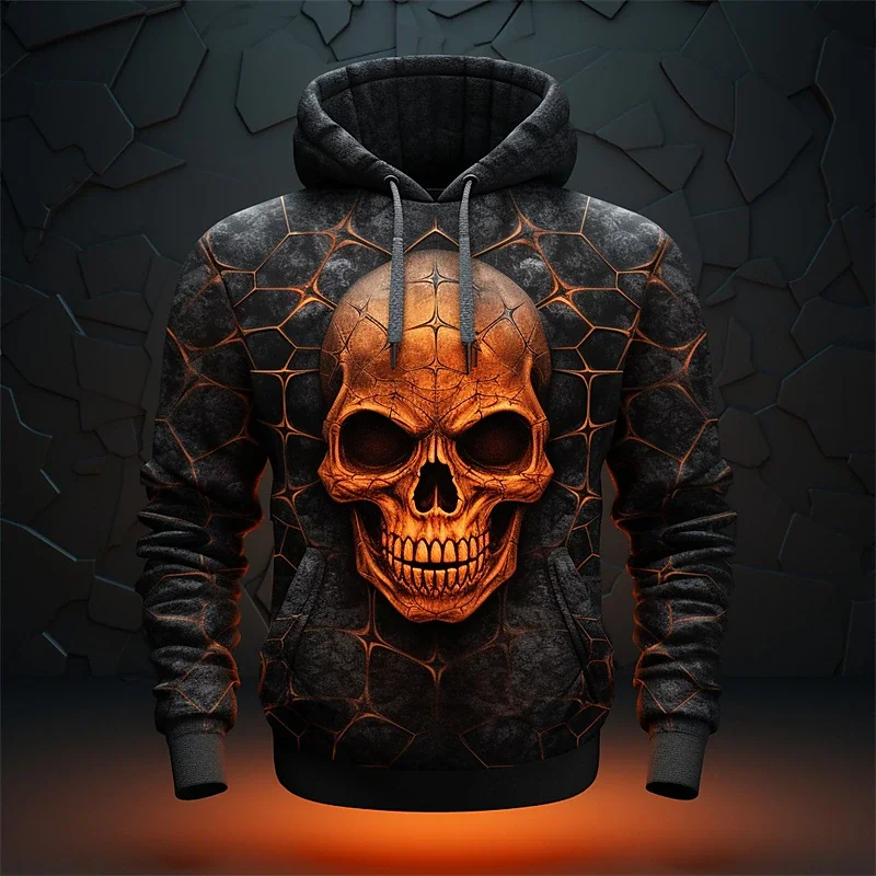 Skull Men's Hoodie Horror Harajuku Print Winter Long Sleeve Hooded Sweatshirt Fashion Streetwear Male Oversized Clothes Pullover
Skull Men's Hoodie Horror Harajuku Print Winter Long Sleeve Hooded Sweatshirt Fashion Streetwear Male Oversized Clothes Pullover