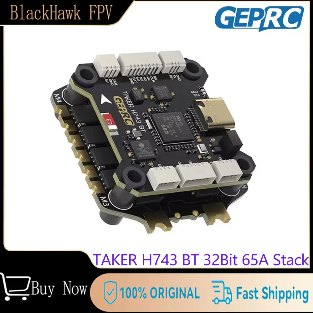 GEPRC TAKER H743 BT 32Bit 65A Stack 32Bit 65A 4IN1 ESC Dual Gyro Data Analyze Record Flight Barometer Racing FPV Drone MOZ7 V2
GEPRC TAKER H743 BT 32Bit 65A Stack 32Bit 65A 4IN1 ESC Dual Gyro Data Analyze Record Flight Barometer Racing FPV Drone MOZ7 V2