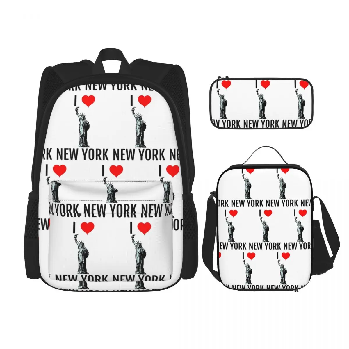 I Love New York Backpacks Children Bookbag School Bags Rucksack Lunch Bag Pen Bag Three-Piece Set
I Love New York Backpacks Children Bookbag School Bags Rucksack Lunch Bag Pen Bag Three-Piece Set