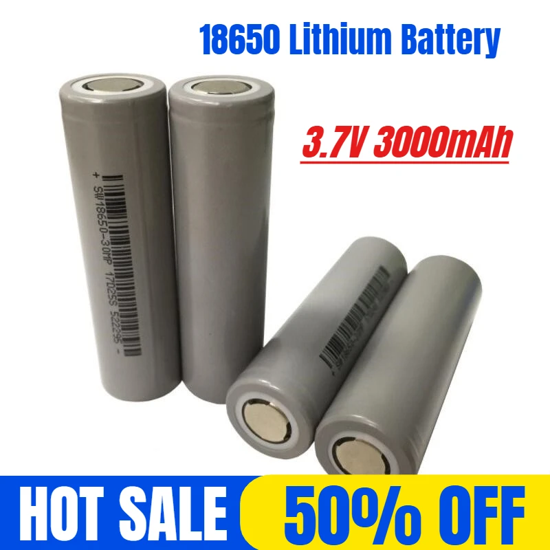18650 Lithium Battery 3000mAh 3.7V Power Bank Flat Head Power Cell High-intensity Flashlight Battery
18650 Lithium Battery 3000mAh 3.7V Power Bank Flat Head Power Cell High-intensity Flashlight Battery
