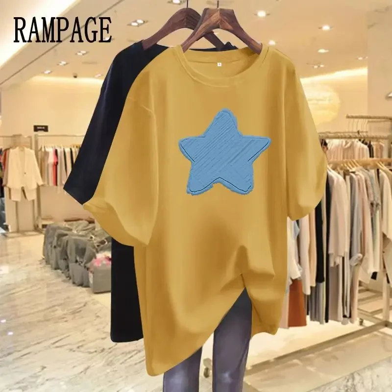Women O-neck Short Sleeve Basics T-shirt Summer Simple Casual Printed Loose Pullover Top Tee Lady Tops
Women O-neck Short Sleeve Basics T-shirt Summer Simple Casual Printed Loose Pullover Top Tee Lady Tops