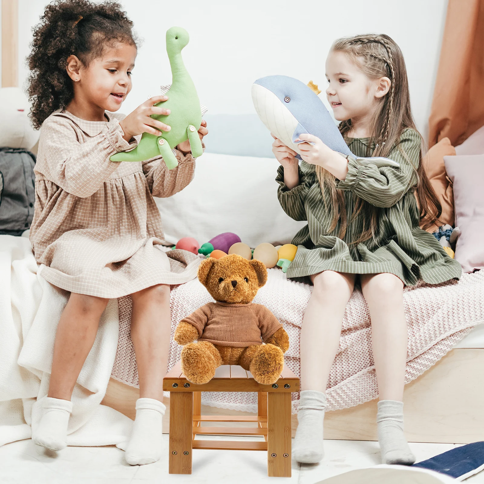 1pc Foot Stool Solid Wood Square Bamboo Mini Brown Kids Home Stable Lightweight Laundry Low Multipurpose Shoes
1pc Foot Stool Solid Wood Square Bamboo Mini Brown Kids Home Stable Lightweight Laundry Low Multipurpose Shoes