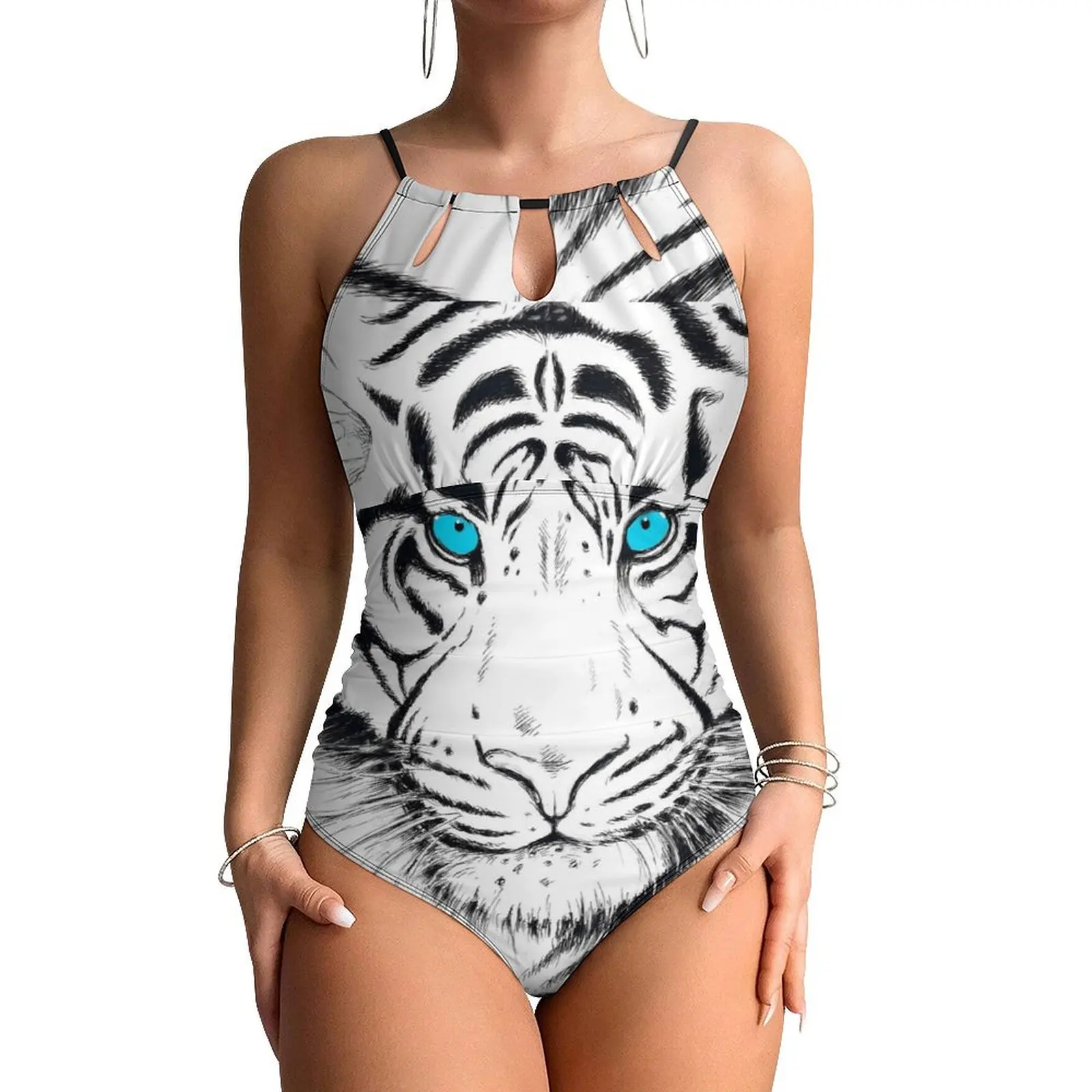 White Tiger Swimsuit Animal Print Push Up Swimwear One-Piece Fitness Monokini Bodysuit Sexy Design Beachwear Plus Size
White Tiger Swimsuit Animal Print Push Up Swimwear One-Piece Fitness Monokini Bodysuit Sexy Design Beachwear Plus Size