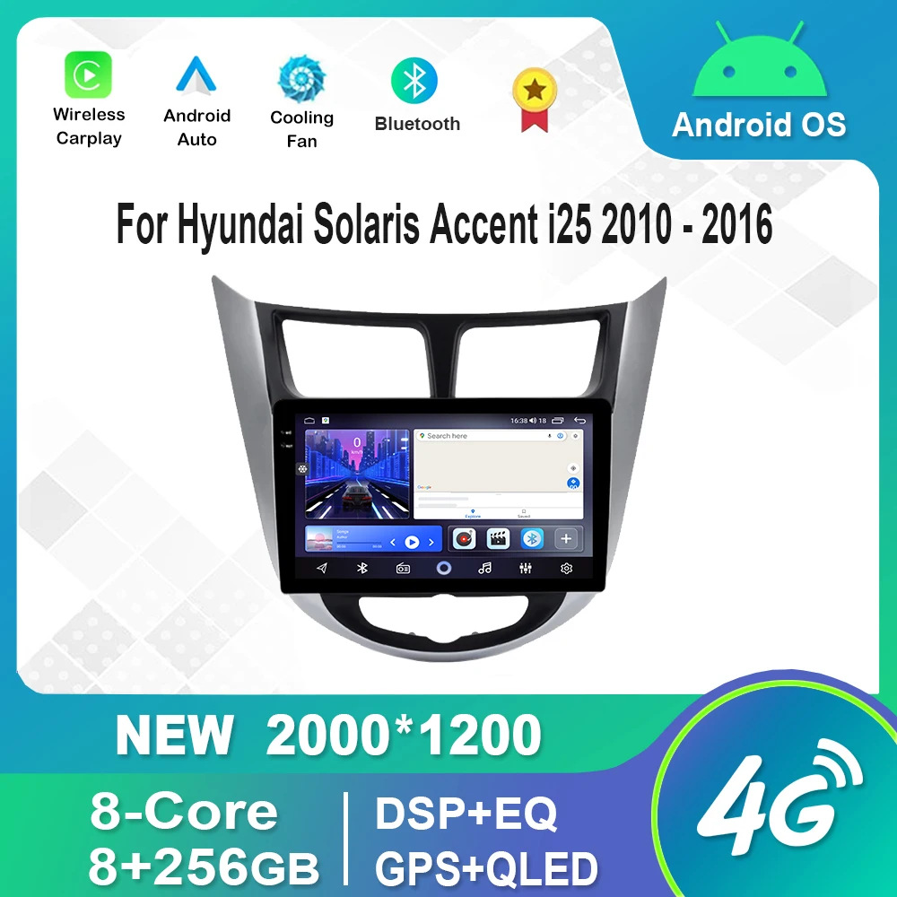 Android Auto HD Touch Screen Video Multimedia Player 4G WiFi Bluetooth GPS DSP For Hyundai Solaris Accent i25 2010 - 2016
Android Auto HD Touch Screen Video Multimedia Player 4G WiFi Bluetooth GPS DSP For Hyundai Solaris Accent i25 2010 - 2016