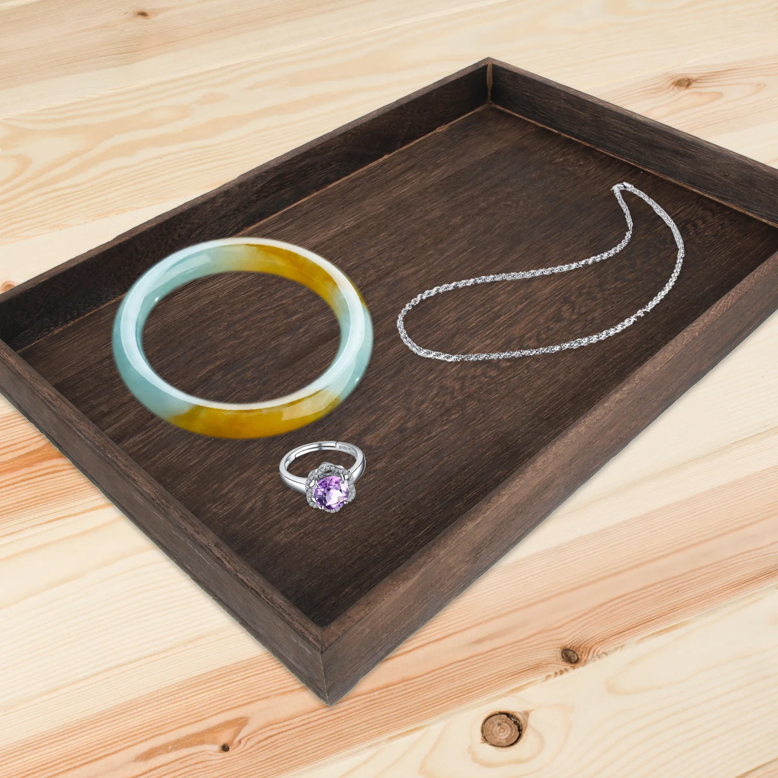 Wooden Jewelry Tray Organizer Rectangle Storage Plate For Rings Necklaces Earrings Makeup Display Trinket Holder Desktop Decor
Wooden Jewelry Tray Organizer Rectangle Storage Plate For Rings Necklaces Earrings Makeup Display Trinket Holder Desktop Decor