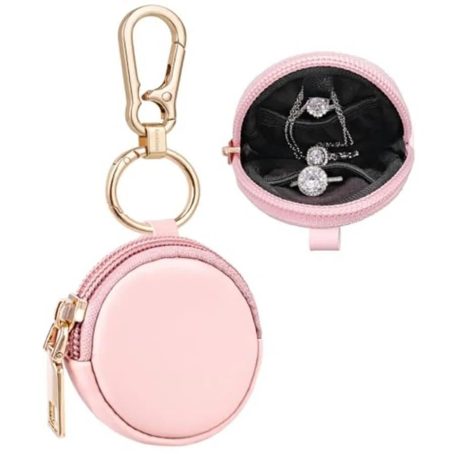 Portable Gym Jewelry Ring Holder Keychain, Small Travel Ring Holder Earring Stud Necklace Storage Case Ring Holder Gifts for Wo
Portable Gym Jewelry Ring Holder Keychain, Small Travel Ring Holder Earring Stud Necklace Storage Case Ring Holder Gifts for Wo