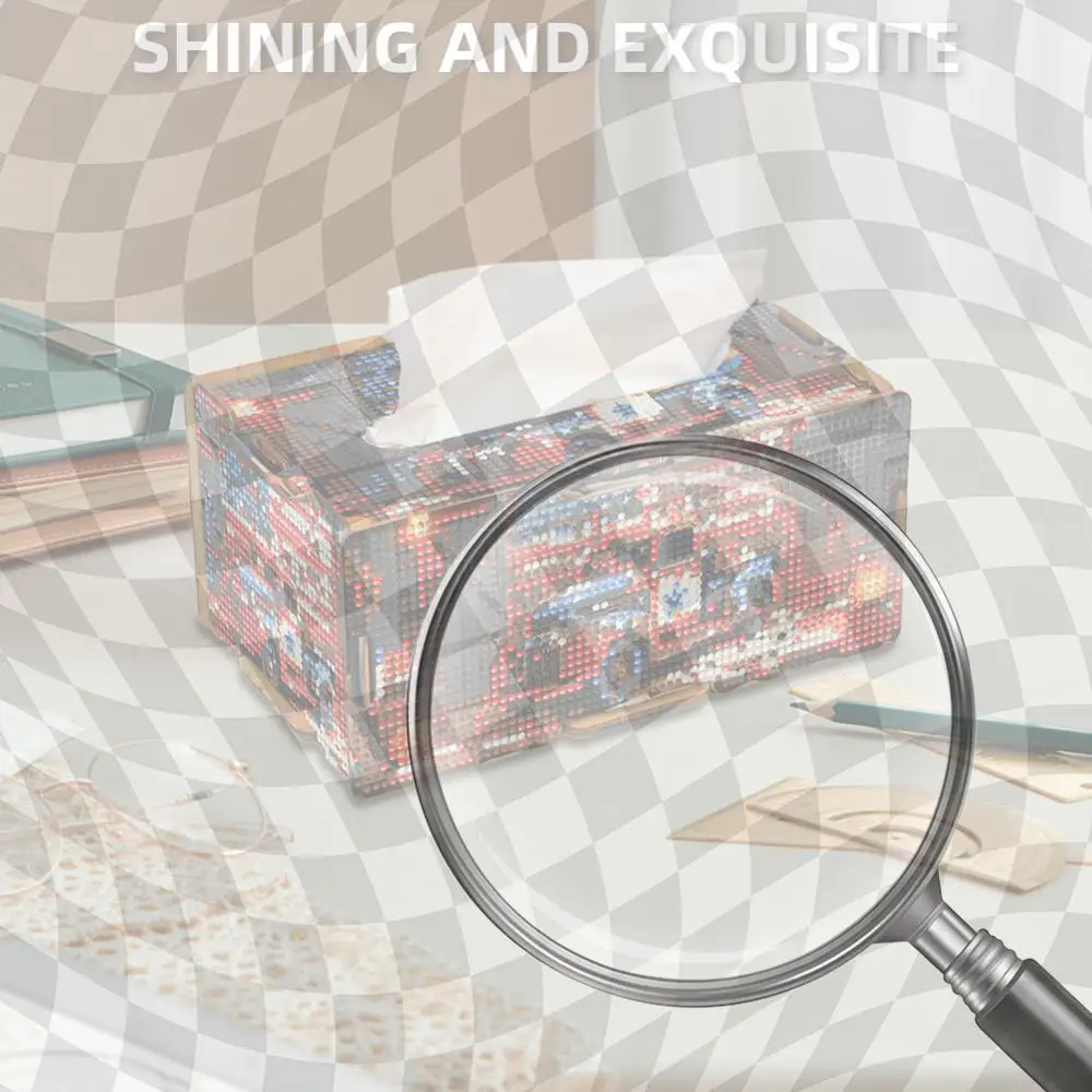 American Truck Diamond Painting Tissue Box Wooden Diamond Art Tissue Storage Box
American Truck Diamond Painting Tissue Box Wooden Diamond Art Tissue Storage Box