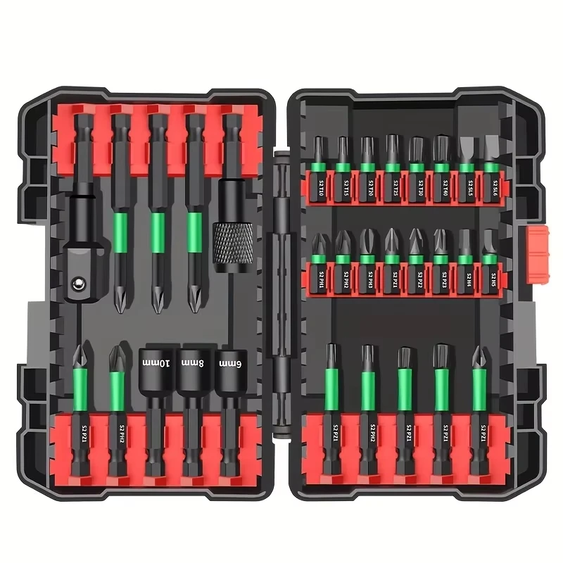 31Pcs Screwdriver Bit Set with Phillips Hexagon Socket and Hexagonal Handle Socket, Suitable for Diy Projects, Home Repair
31Pcs Screwdriver Bit Set with Phillips Hexagon Socket and Hexagonal Handle Socket, Suitable for Diy Projects, Home Repair