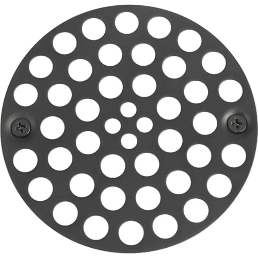 4" Screw-in Shower Strainer - 3-⅜" Screw Hole Spacing - 4 Inch OD Drain Cover - Solid Brass - Professional Grade and Lasting Du
4" Screw-in Shower Strainer - 3-⅜" Screw Hole Spacing - 4 Inch OD Drain Cover - Solid Brass - Professional Grade and Lasting Du