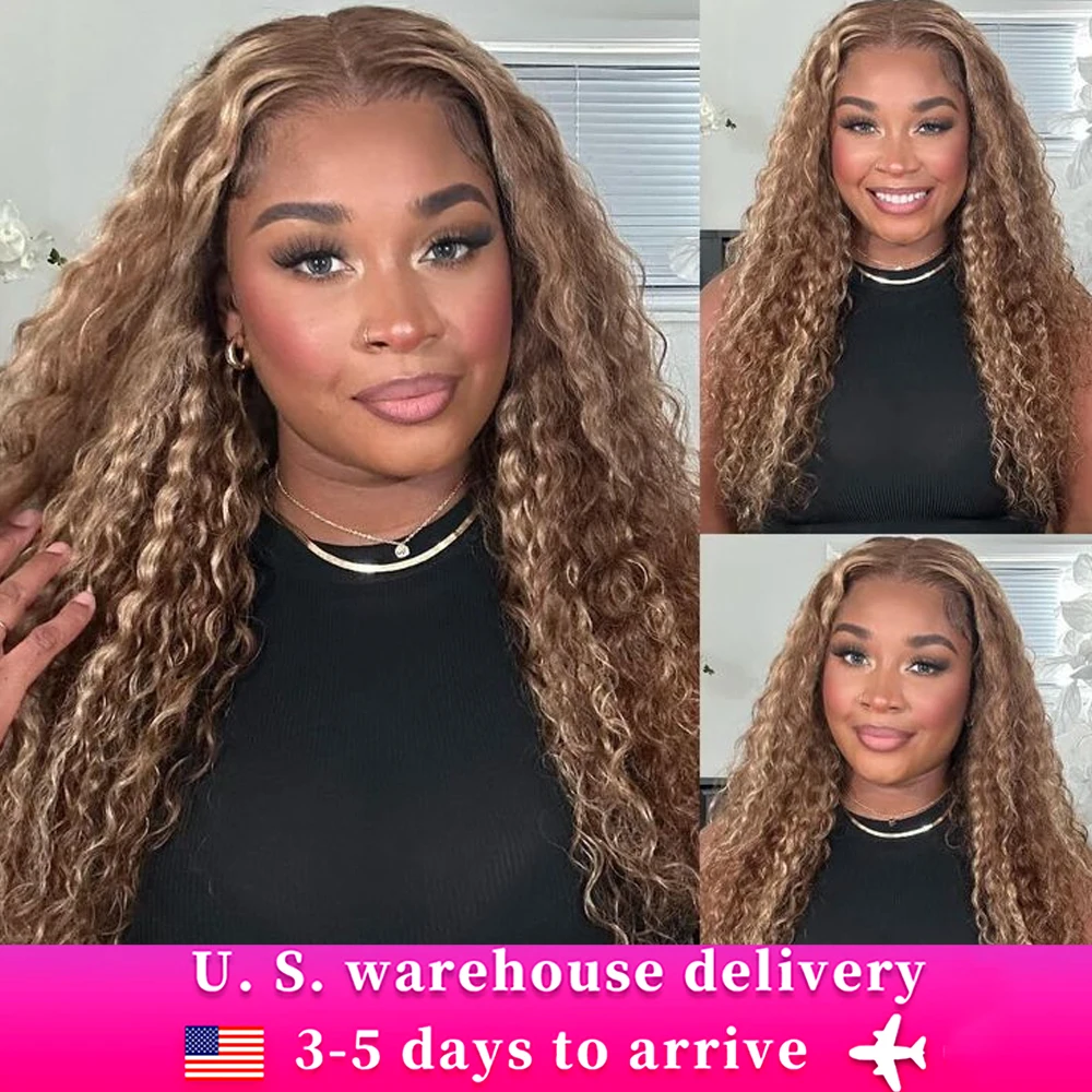 13x6 Deep Wave Human Hair Lace Front Wig Highlight Ombre Curly Lace Frontal Human Hair Wig Pre Plucked For Women 180% Density
13x6 Deep Wave Human Hair Lace Front Wig Highlight Ombre Curly Lace Frontal Human Hair Wig Pre Plucked For Women 180% Density